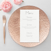 Hochzeitsmenü Napkins, einfache Schwarz-Weiß-Hochz Serviette