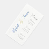 Hochzeitsmenü Napkins, Elegant, maßgeschneiderte H Serviette (Ecke)
