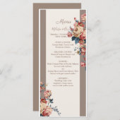 Hochzeitsmenü Programm (Vorne/Hinten)