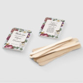 Hochzeitsmenü Programm Blütenblutblutblutblutblutb Fächer (Non-assembled)