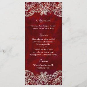 Hochzeitsmenü Rote Rose Garden Programm