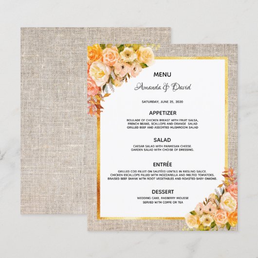 Hochzeitsmenü: Rustikale Graswurst-Goldflorchen (Vorne/Hinten)