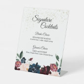 Hochzeitsmenü Sockelschild (Vorderseite)