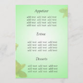 Hochzeitsmenü, Tulpengelbe Blume Menükarte (Rückseite)