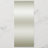 Hochzeitsmenü Verzierter weißer Blume Menükarte (Rückseite)