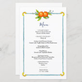 Hochzeitsmenü Vintager Zitrusfrüchte (Vorne/Hinten)