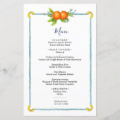 Hochzeitsmenü Vintager Zitrusfrüchte (Vorderseite)