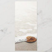 Hochzeitsmenü von Beach Waves Menükarte (Rückseite)