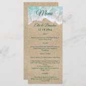 Hochzeitsmenü von Beach Waves Programm (Vorne/Hinten)