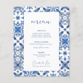 Hochzeitsmenü von Blauem Mittelmeer (Vorderseite)