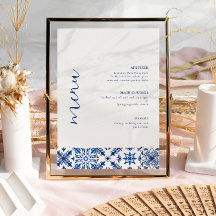 Hochzeitsmenü von Blauem Mittelmeer