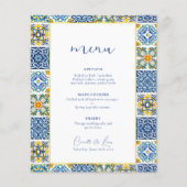 Hochzeitsmenü von Blauem Mittelmeer (Vorderseite)