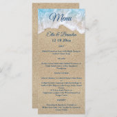 Hochzeitsmenü von Blue Beach Waves Programm (Vorne/Hinten)