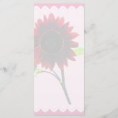 Hochzeitsmenü von Cherry und Schokolade Menükarte (Rückseite)