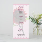 Hochzeitsmenü von Cherry und Schokolade Menükarte (Stehend Vorderseite)