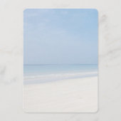 Hochzeitsmenü von Sand Dollar und Starfish Beach Menükarte (Rückseite)