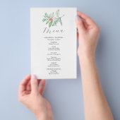 Hochzeitsmenü Winter Botanicals im Budget Flyer (Handgriff)