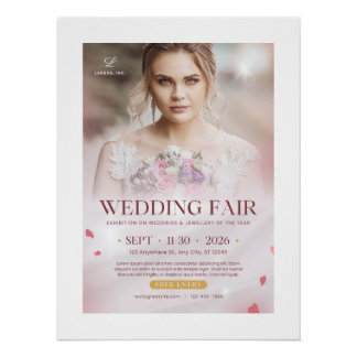 Hochzeitsmesse Plakat – Elegante Brautausstellung Poster