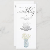 Hochzeitsmesse / Zeremonie Programm Fan (Vorne/Hinten)