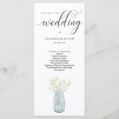 Hochzeitsmesse / Zeremonie Programm Fan (Vorderseite)