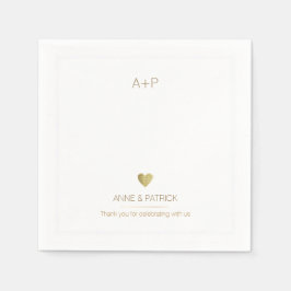 Hochzeitsminimalistisches Empfang Party Serviette