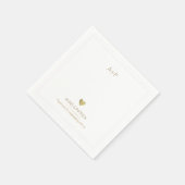 Hochzeitsminimalistisches Empfang Party Serviette (Ecke)