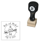 Hochzeitsmonogramm Gummistempel (Stempel)