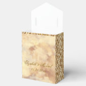 Hochzeitsmonogramm-Imitate - Goldfavorisierungsbox Geschenkschachtel (Geöffnet)
