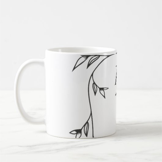 Hochzeitsmonogramm Klassischer Kaffeebecher Kaffeetasse (Links)
