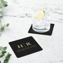 Hochzeitsmonogramm Moderne Braut und Bräutigam