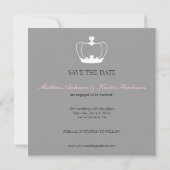 Hochzeitsmonogramm Save-the-Date-Ankündigung Save The Date (Rückseite)