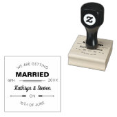 Hochzeitsmonogramme. Erste Hochzeit Typografie. Gummistempel (Stempel)