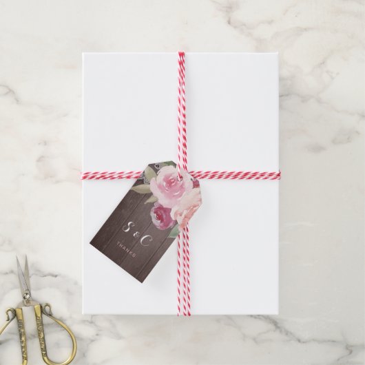 Hochzeitsmonographie Geschenkanhänger (Mit Garn)