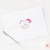 Hochzeitsmonographie Herz-Aufkleber (Umschlag)