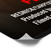 Hochzeitsmotiv - Engagment-Fotovorlage Poster (Ecke)