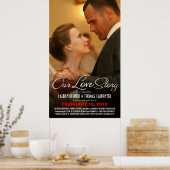 Hochzeitsmotiv - Engagment-Fotovorlage Poster (Küche)