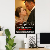 Hochzeitsmotiv - Engagment-Fotovorlage Poster (Heimbüro)