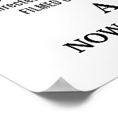 Hochzeitsmotiv - Maßgeschneiderte Fotovorlage Poster (Ecke)