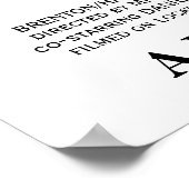 Hochzeitsmotiv - Maßgeschneiderte Fotovorlage Poster (Ecke)