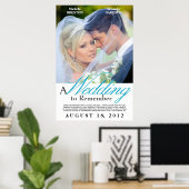 Hochzeitsmotiv - Maßgeschneiderte Fotovorlage Poster (Heimbüro)