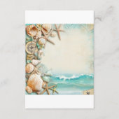 Hochzeitsmuscheln am Strand 1 Begleitkarte (Vorderseite)