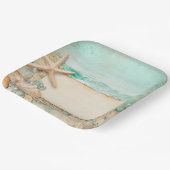 Hochzeitsmuscheln am Strand 2 Pappteller (Gewinkelt)