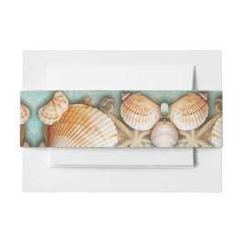 Hochzeitsmuscheln am Strand Einladungsbanderole