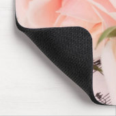 Hochzeitsmusik Light Pink Rose Mousepad (Ecke)