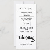 Hochzeitsmusikfestival Helle Lichter Einladung (Rückseite)