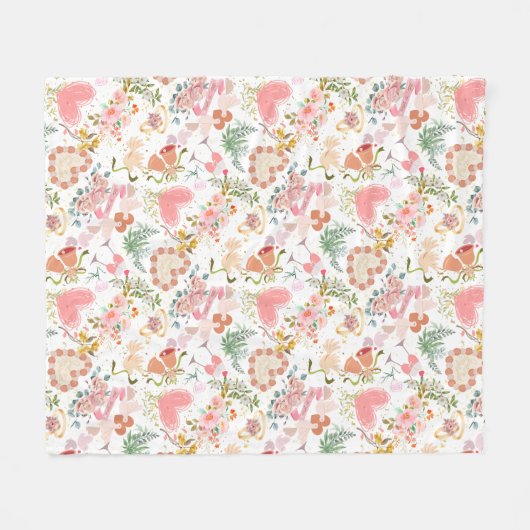 Hochzeitsmuster Fleecedecke (Vorderseite (Horizontal))