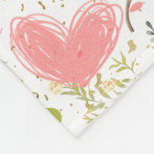 Hochzeitsmuster Fleecedecke (Ecke)