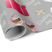 Hochzeitsmuster Geschenkpapier (Rolleneckpunkt)