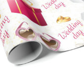 Hochzeitsmuster Geschenkpapier (Rolleneckpunkt)