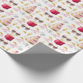 Hochzeitsmuster Geschenkpapier (Ecke)